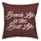 Beach Life Is the Best Life Throw Pillow